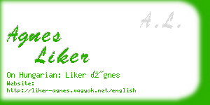 agnes liker business card